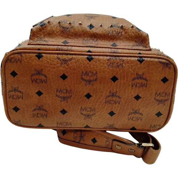 (L4) MCM Backpack Bag Brown PVC main image 9